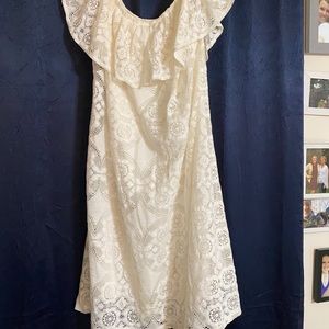 White lace dress